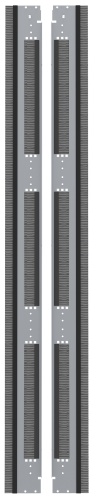 ITK by ZPAS Фальш-панель вертикальная 19" 45U 800мм серая (2шт/компл) | код ZP-FP35-45U-V-0800 | IEK