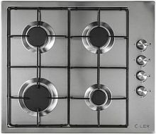 Газовая варочная поверхность Lex GVS 644-1 IX нержавеющая сталь | код 1023117 | LEX