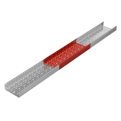 Лоток листовой перфорированный 300х100 L3000 1мм "Быстрый монтаж ПЛЮС" LPplus100-300-1.0-3000 INOX304 КМ PL12966 фото 3