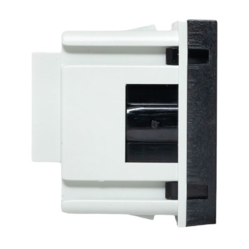 Розетка 45х45 с зазем., с защ. шторками, 90 градусов, черная, матовая EKF | код E2MR16-028-30 | EKF фото 3