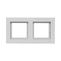 Рамка 2-м Эпика IP44 пластик алюм. EKF UP1-FPA-02-44