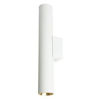 Светильник ДБО 2хGU10 MR11 вверх/вниз без ламп белый,золото | код 51382 | Feron