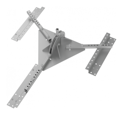 Основание для молниеприемника скатной кровли оц. сталь IEK | код ZML14D-3L-04 | IEK