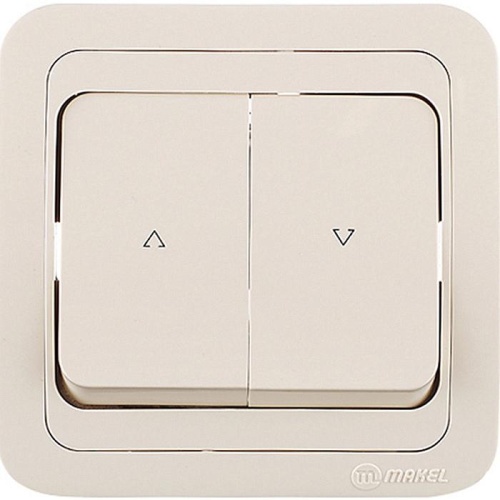 Кнопка управления жалюзи Mimoza кремов. Makel 25041 Кнопка управления жалюзи Mimoza кремов. Makel 25041