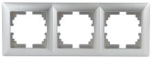 Рамка на 3 поста, СУ, Solo, алюминий, 4-503-03 | код Б0043419 | ЭРА