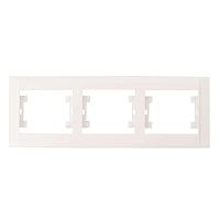 Defne Рамка 3 поста белая | код 42001703 | Makel