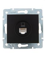 Механизм розетки компьютерн. 1-м СП KARINA RJ45 черн. бархат LEZARD 707-4288-139