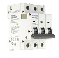 Автоматический выключатель HGD63-M 3PMDS0000C 00016 3 полюса, 16А, ток к.з. 6kA, хар-ка D (STANDARD) | код 13.04.000898 | HYUNDAI