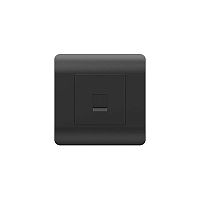 (NEW3-E) Розетка компьютерная 1хRJ45, черный | код 431490 | CHINT