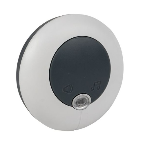 Звонок беспр, в розетку Powerself (230В, бел,-сер, 51 мелод, с индик, 4 ур,) | код DBS-003 | EKF фото 3