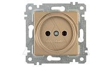 Rita - Розетка 2P, золото доре | код 2200-601-0285 | Mutlusan