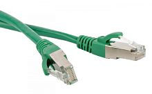 Патч-корд F/UTP экран. Cat.6 LSZH 15 м зеленый, Hyperline PC-LPM-STP-RJ45-RJ45-C6-15M-LSZH-GN | код 230386 | Hyperline