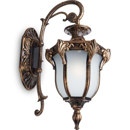 Светильник садово-парковый 60Вт 230В E27 IP44 черн. зол. PL4042 FERON 11422