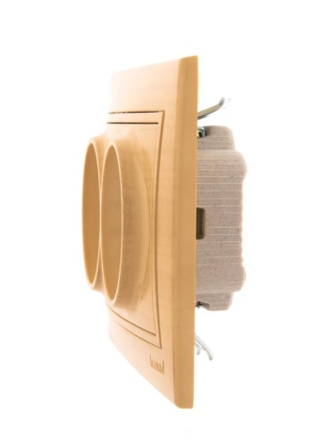 Розетка 2-м Mira без заземл. керамика ясень LEZARD 701-4747-128 фото 3