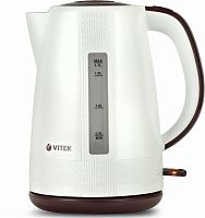 Чайник электрический Vitek VT-7055 1.7л. 2150Вт белый/коричневый корпус: пластик | код 1006883 | VITEK