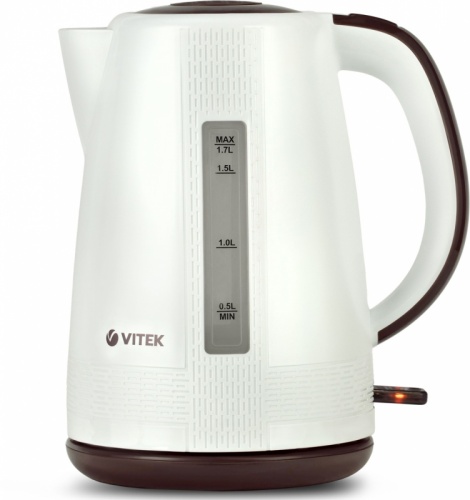 Чайник электрический Vitek VT-7055 1.7л. 2150Вт белый/коричневый корпус: пластик | код 1006883 | VITEK Чайник электрический Vitek VT-7055 1.7л. 2150Вт белый/коричневый корпус: пластик | код 1006883 | VITEK