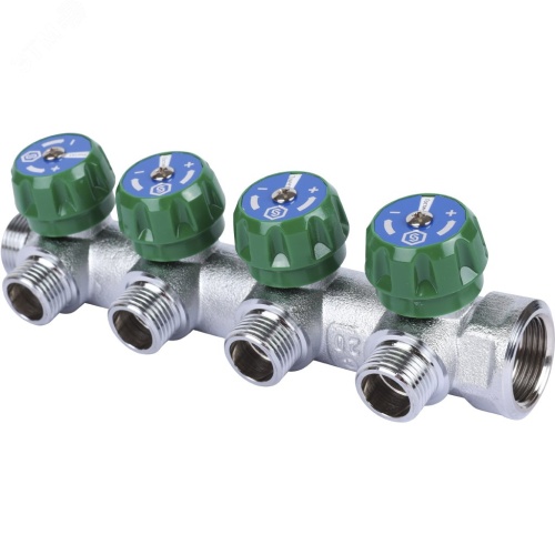 Коллектор из нержавеющей стали в сборе без расходомеров 12 вых. | код SMS 0912 000012 | STOUT Коллектор из нержавеющей стали в сборе без расходомеров 12 вых. | код SMS 0912 000012 | STOUT