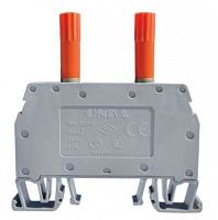 MRK TEST6 Клеммник измерительный с 1-м тест. разъемом, 6мм кв., (серый) | код 1010213 | ONKA