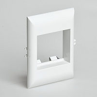 Рамка для встраиваемого оборудования 45х50х15 мм для РКК-100х60 и 100х40 (белый) | код СПР-1-М | RUVinil