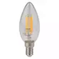 Лампа светодиодная LED 5Вт E14 CLB60D тепло-бел, Filament диммируемая,прозр.свеча OSRAM | код. 4058075230354 | LEDVANCE