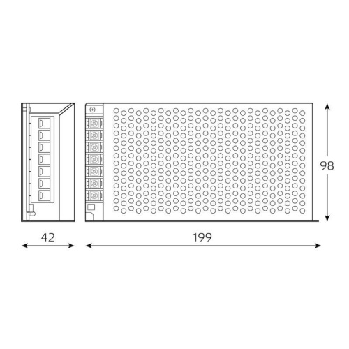 Блок питания для светодиодной ленты 150 Вт AC 176-264В Uвых 12В IP20 199х98х42мм Basic Gauss | код BT506 | Gauss фото 3 Блок питания для светодиодной ленты 150 Вт AC 176-264В Uвых 12В IP20 199х98х42мм Basic Gauss | код BT506 | Gauss фото 3