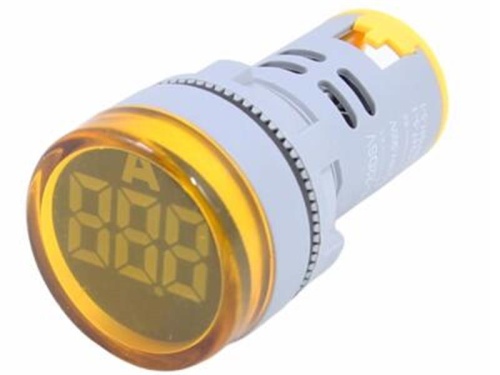 Индикатор тока AD-22 (LED) d22мм желтый IP54 HLT | код 085-06-258 | HLT