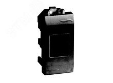 Розетка телевизионная TV оконечная черная | код 77581MN | DKC