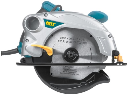 Пила дисковая 1300Вт 4700об/мин 190/20мм железная опора FIT 80405
