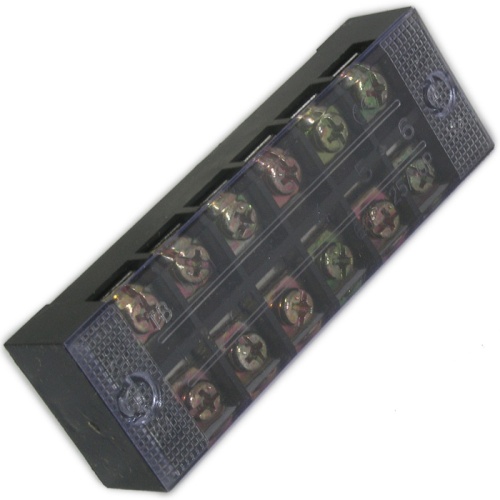 Клеммная колодка винтовая с крышкой RUICHI TB-2506, 12 контактов, М4, 25 А, 600 В, 10 AWG, 6 мм2, корпус пластик модифицированный | код 65278 | Ruichi Клеммная колодка винтовая с крышкой RUICHI TB-2506, 12 контактов, М4, 25 А, 600 В, 10 AWG, 6 мм2, корпус пластик модифицированный | код 65278 | Ruichi