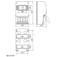 ЩК 26-04 без дверки (12/144) | код Б0049274 | ЭРА