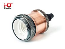 Патрон подвесной E27 RETRO бронза HLT | код 085-10-024 | HLT