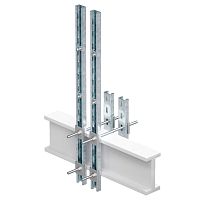 Обжимной комплект монтажных профилей тип 2 , обхват конструкции габаритами 350 на 400 мм , высота подвесной рамы-профиля 1000 мм , д | код EX-D2TRF040510U | DKC