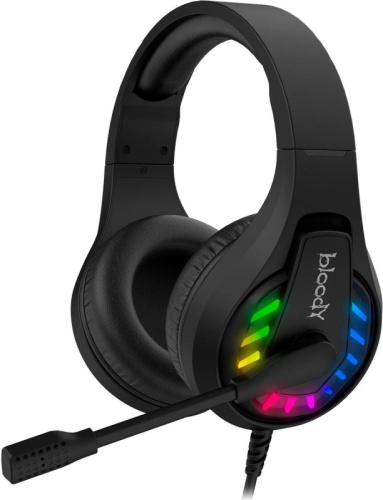 Наушники с микрофоном A4Tech Bloody G230 черный 2м накладные USB оголовье (G230) | код 1797014 | A4TECH Наушники с микрофоном A4Tech Bloody G230 черный 2м накладные USB оголовье (G230) | код 1797014 | A4TECH