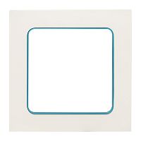 Стокгольм Рамка 1-местная белая с линией цвета синий PROxima | код  EXM-G-304-30 | EKF