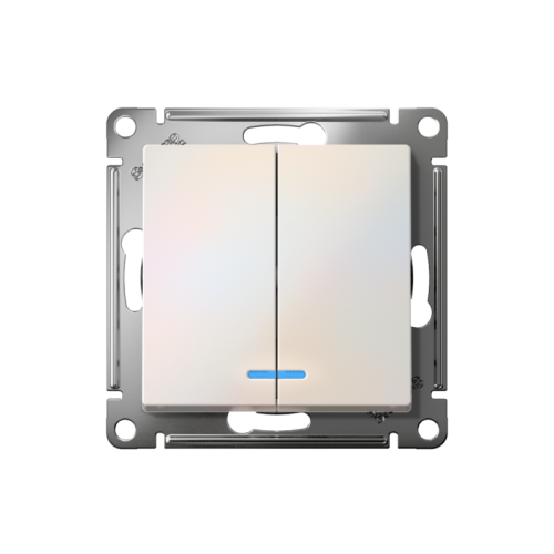 ATLASDESIGN 2-клавишный ВЫКЛЮЧАТЕЛЬ с подсветкой ,сх.5а, 10АХ, быстрозажимные клеммы, ЖЕМЧУГ | код ATN000453S | Systeme Electric фото 2 ATLASDESIGN 2-клавишный ВЫКЛЮЧАТЕЛЬ с подсветкой ,сх.5а, 10АХ, быстрозажимные клеммы, ЖЕМЧУГ | код ATN000453S | Systeme Electric фото 2