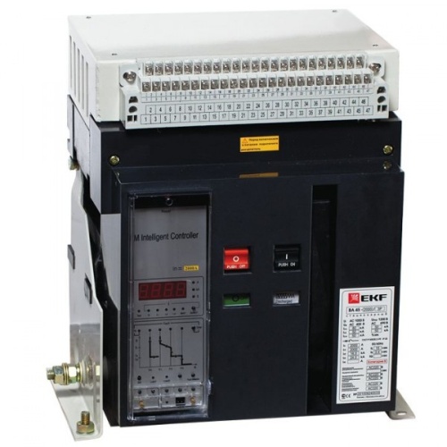 Автоматический выключатель ВА-45 2000/2000А 3P+N 50кА стационарный EKF PROxima | код. mccb45-2000-2000-4P | EKF 