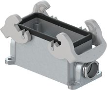 Закрытое основание разъема REVOS, Size 16, с уплотнителем, с двумя защелками, 1 кабельный ввод IP54 M25x1,5, с левым расположением, материал корпуса: алюминиевый сплав | код 70.331.1635.0 | Wieland