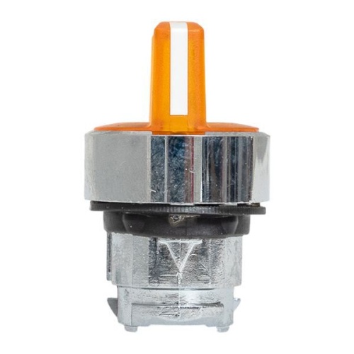 Механизм переключателя исполнительный XB4 IP65 на 3 положения возвратный без фиксации с подсветкой с короткой ручкой желт. EKF XB4BD3L-Y-65 фото 4