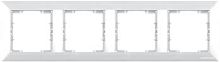 Candela - Рамка 4 поста, к механизмам серии 21, горизонтальный монтаж, белый | код 2125-800-1401 | Mutlusan