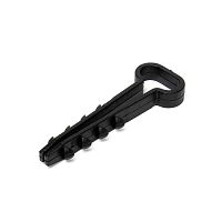 Дюбель-хомут ДХП 10-5 черн. (уп.100шт) | код 81829 | Fortisflex