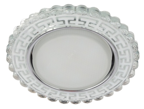 Светильник точечный декоративный cо светодиодной подсветкой GX53, зеркальный DK LD38 SL | код Б0037392 | ЭРА