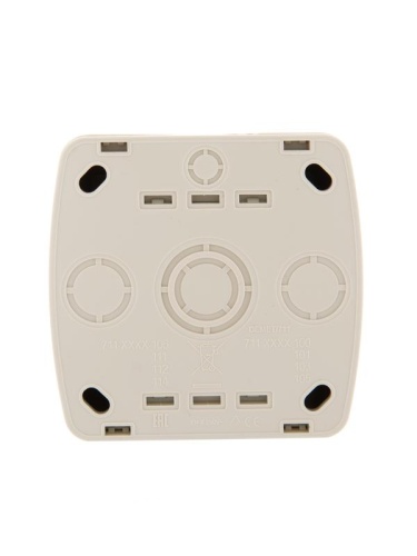 Демет Выключатель двойной с подсветкой крем | код 711-0300-112 | Lezard