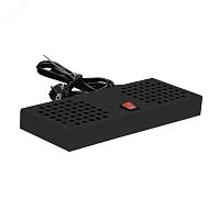 Модуль вентиляторный потолочный, 2 элемента, без термостата, для настенных шкафов W, WS, LIME, черный 9005 | код NTSS-SWFAN2/6-8-10-BL | NTSS