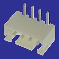 Разъём питания низковольтный RUICHI W-04R наклон 2.54 мм, 4 контакта | код 55072 | Ruichi