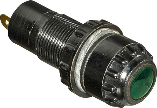 Сигнальная арматура АС-1201 зеленая, 24В, диаметр посадочного отверстия 16мм, У2 | код A8013-78103523 | РЕЛЕ И АВТОМАТИКА