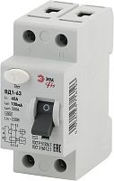Выключатель дифференциального тока (УЗО) 1P+N 40А 100мА ВД1-63 Pro NO-902-38 | код Б0031883 | ЭРА