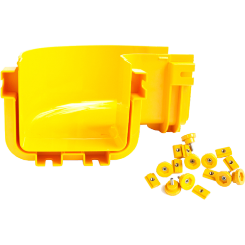 Горизонтальный поворот 90° оптического лотка 120 мм, монтаж без соединителей, желтый | код LAN-OT120-HC90/NC | LANMASTER Горизонтальный поворот 90° оптического лотка 120 мм, монтаж без соединителей, желтый | код LAN-OT120-HC90/NC | LANMASTER