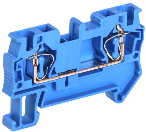 Клемма пружинная КПИ 2в-4 41А синяя | код YZN11-004-K07 | IEK