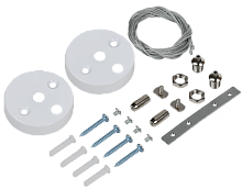 Комплект для подвесного монтажа для свет. LED лин. бел. IEK | код LT-LDCKD-KPM-K01 | IEK