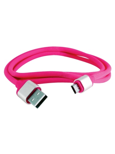 Дата-кабель, ДК 19, USB - micro USB, 1 м, силиконовая оплетка, розовый, TDM | код SQ1810-0319 | TDM Дата-кабель, ДК 19, USB - micro USB, 1 м, силиконовая оплетка, розовый, TDM | код SQ1810-0319 | TDM